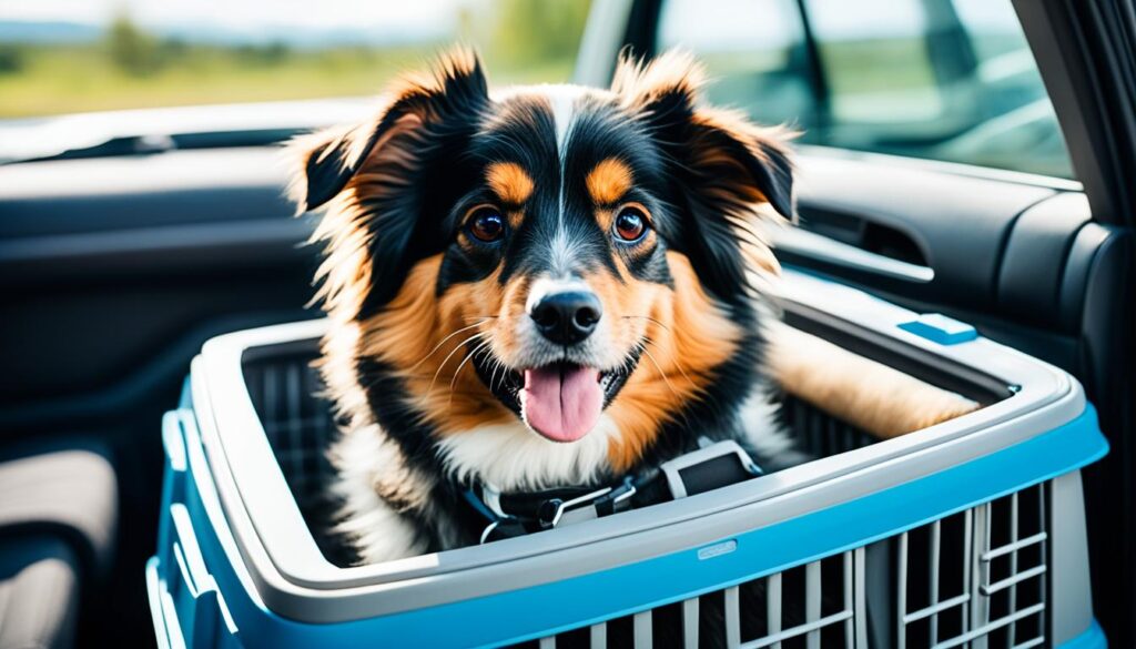 Soft crate for dog barking solutions in car travel