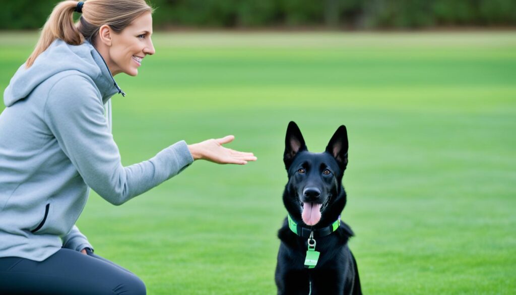 Teaching a dog to stay