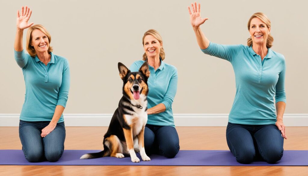 teach your dog to stay in different positions