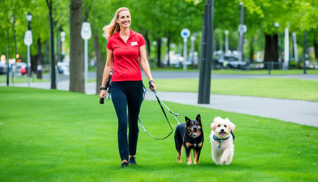 Using heel command during daily walks