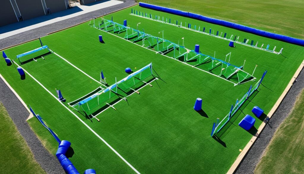 dog agility course layout