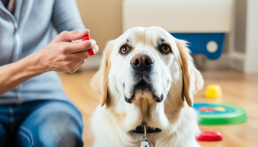 teaching a dog the quiet command