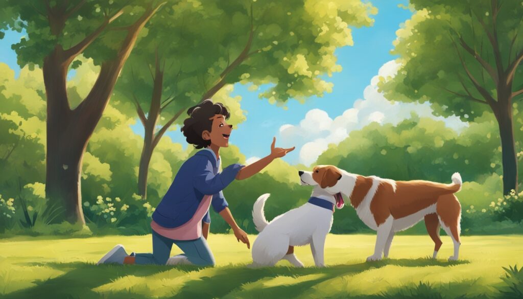 training dogs with hand signals
