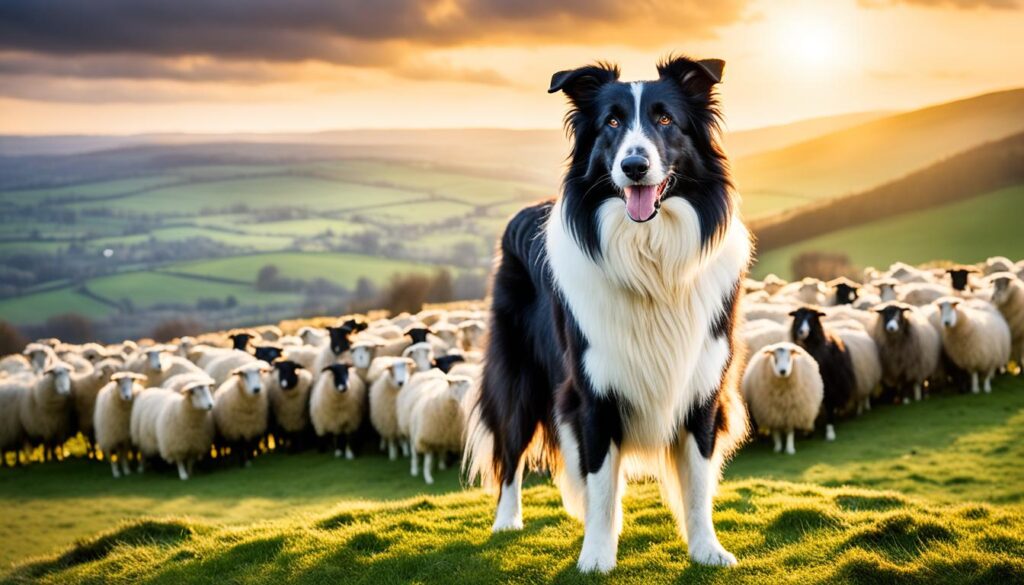 Collie, a strong and loyal herding dog