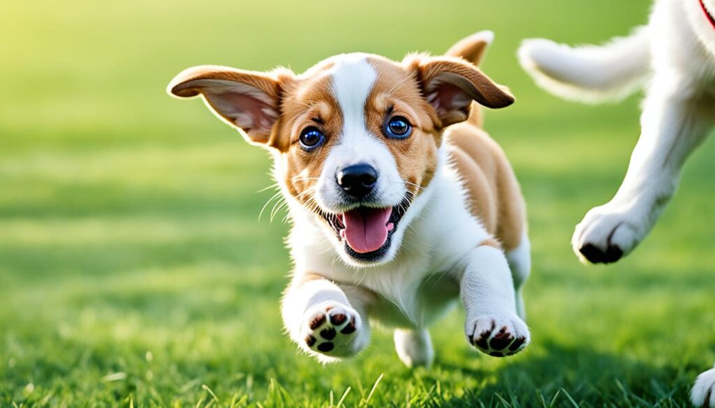 Praising puppy for good behavior to stop jumping