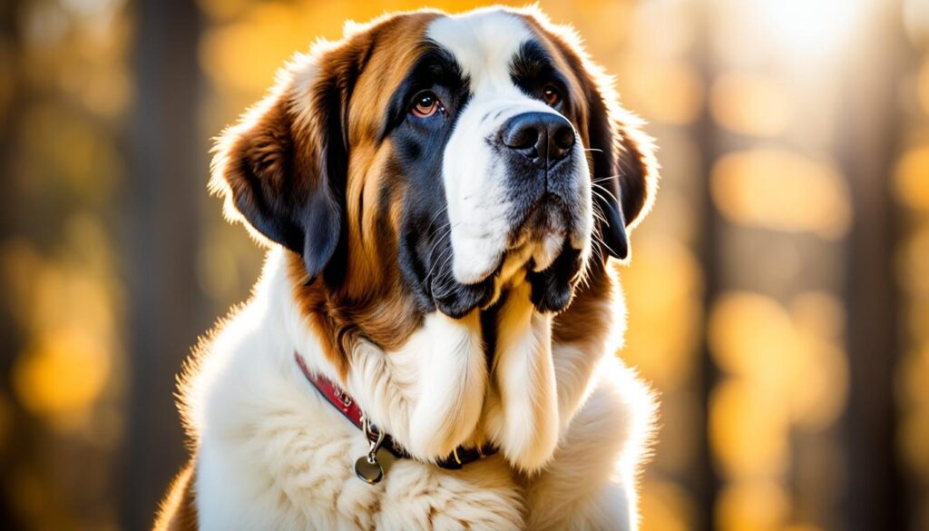 Saint Bernard, a protective large dog breed