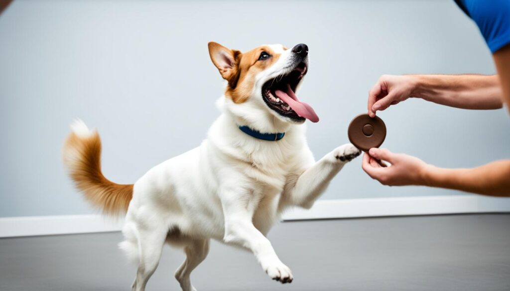 Teaching a dog to spin in a circle