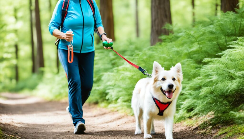 senior dog exercise