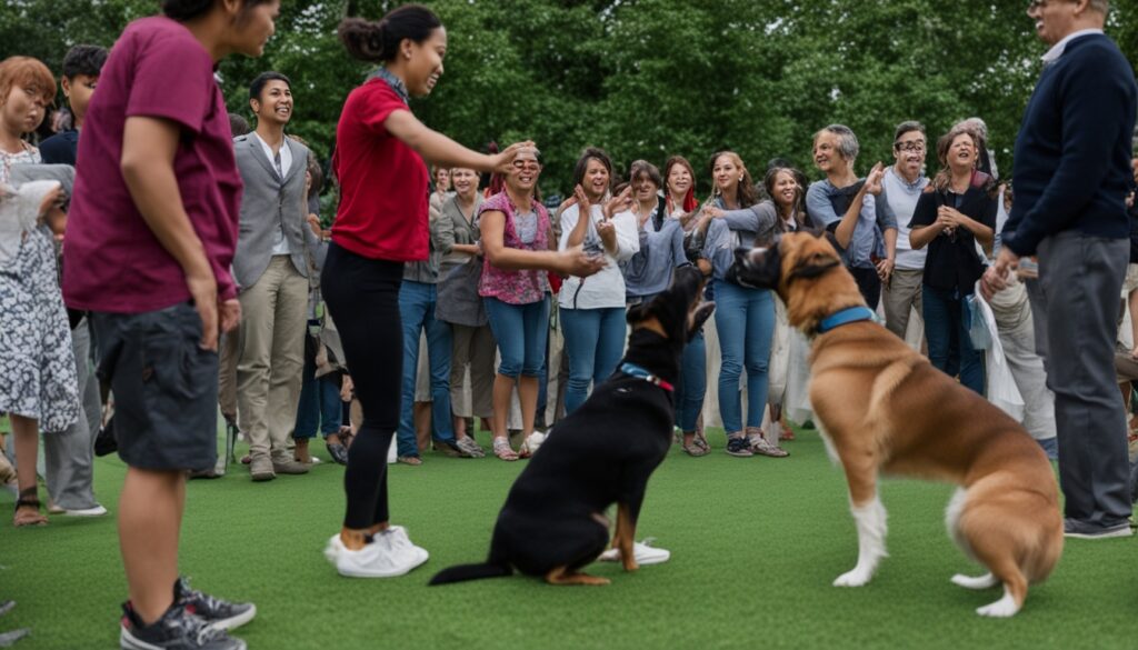 train dog not to jump on people