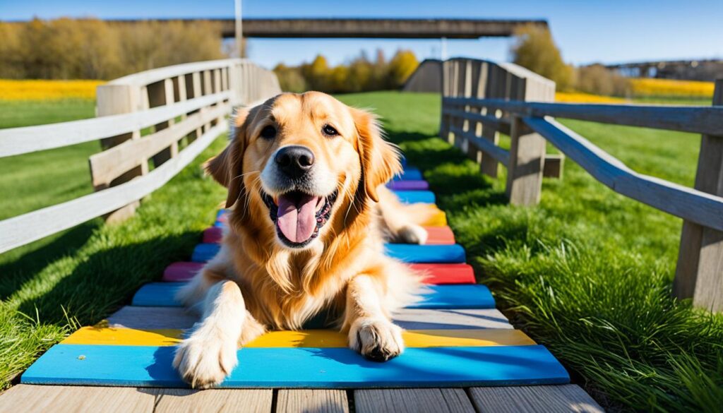 under the bridge dog trick